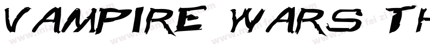 Vampire Wars Thin字体转换